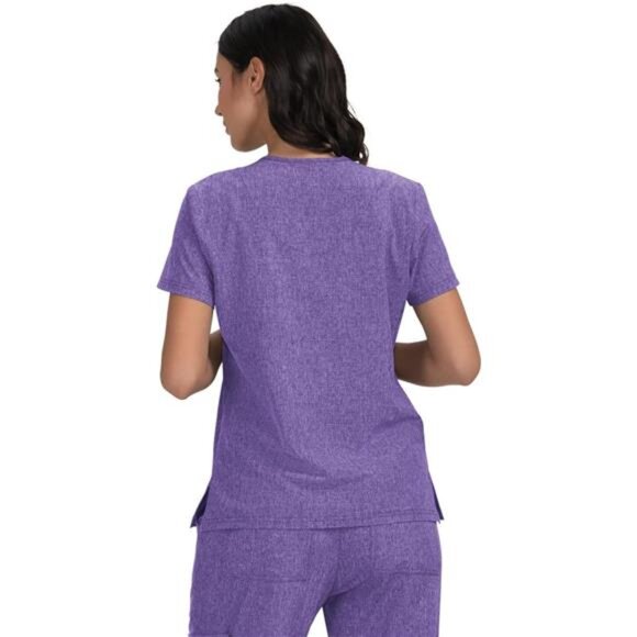Women's 4-Pocket Stretch Scrub Top - Picture 2 of 3